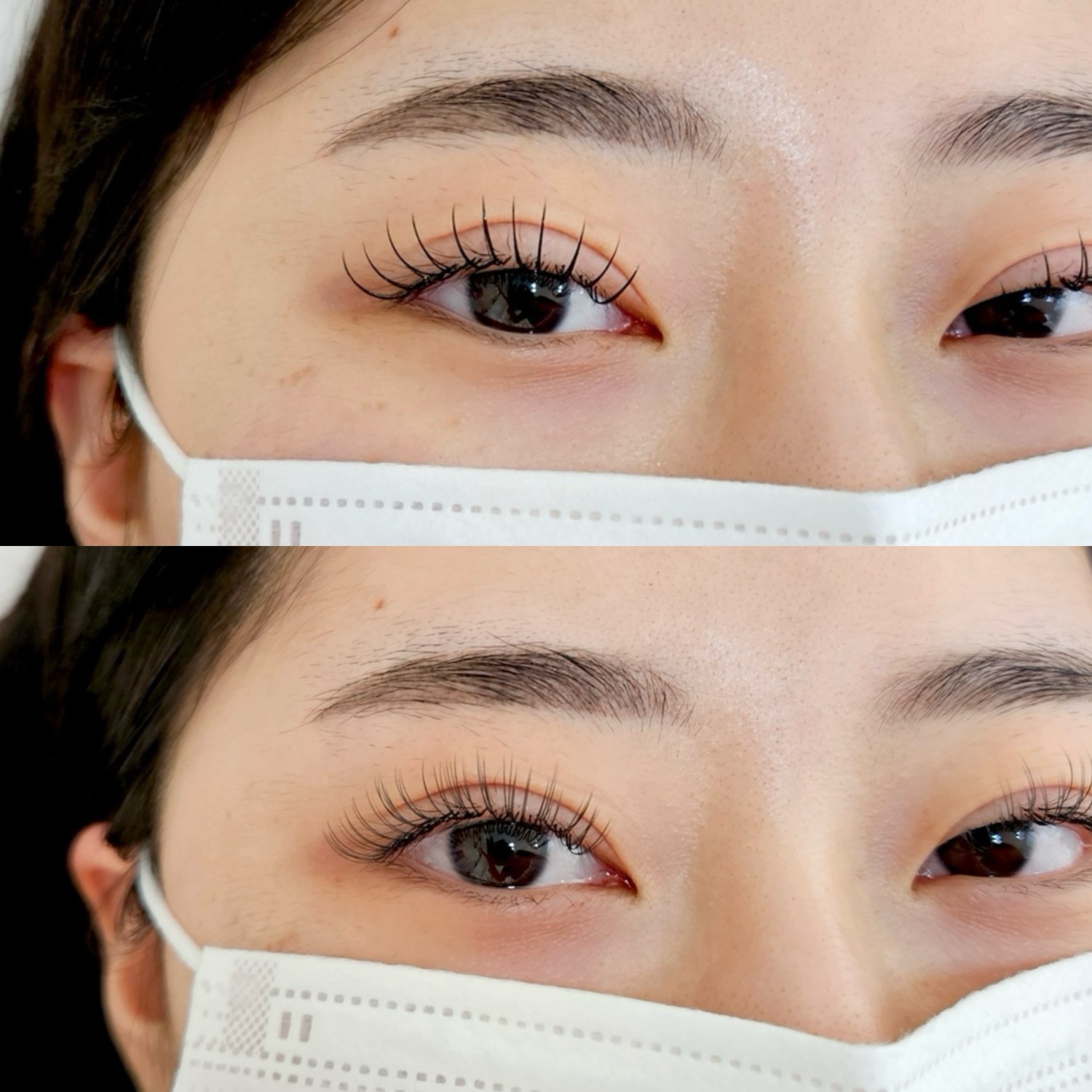 속눈썹 연장 비포 애프터